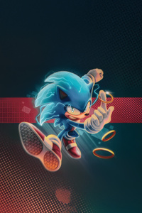 Supreme Sonic The Hedgehog (1440x2560) Resolution Wallpaper