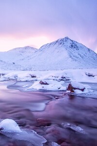 480x800 Surreal Winter Landscape