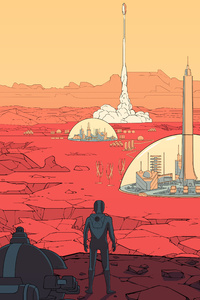 Surviving Mars Video Game 2018 (320x568) Resolution Wallpaper
