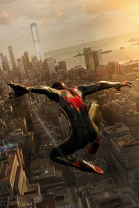 Swinging Back Into Action Marvels Spider Man 2 (320x568) Resolution Wallpaper