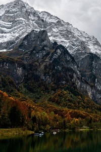 480x800 Switzerland Lake Landscape Mountains 10k