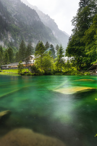 Switzerland Mountains Lake Scenery Blausee Alps (1080x2280) Resolution Wallpaper