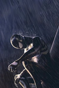 Symbiote Spider Man 5k Artwork (240x400) Resolution Wallpaper