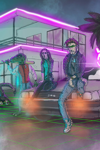 240x320 Synthwave Punkers