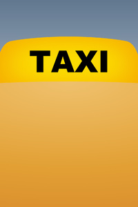 Taxi Minimal 4k (2160x3840) Resolution Wallpaper