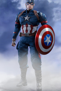 Team Captain America (1280x2120) Resolution Wallpaper