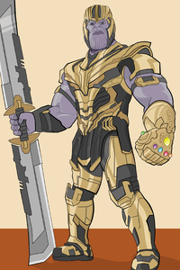 Thanos Avengers Endgame Artwork