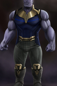 Thanos Fan Art (320x568) Resolution Wallpaper