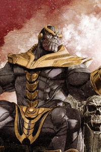 Thanos Gauntlet Avengers Endgame (1280x2120) Resolution Wallpaper