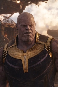 Thanos In Avengers Infinity War (640x1136) Resolution Wallpaper
