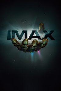 Thanos Infinity Gauntlet IMAX Poster 12k (640x960) Resolution Wallpaper
