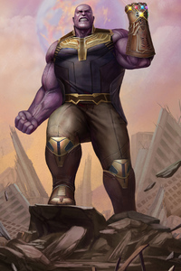 Thanos Infinity Stones (1080x2280) Resolution Wallpaper