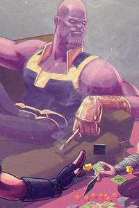 720x1280 Thanos Kratos 4k