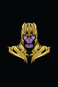 Thanos Minimal Design (540x960) Resolution Wallpaper