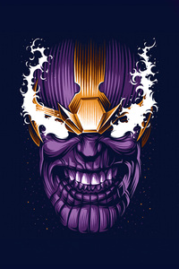 Thanos Minimalist 5k (320x568) Resolution Wallpaper