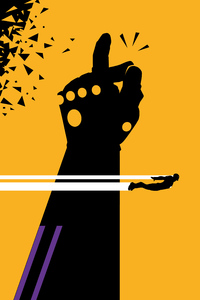 Thanos Snap (320x568) Resolution Wallpaper