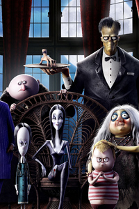 The Addams Family Movie (320x568) Resolution Wallpaper