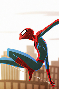 The Amazing Spiderman Art (320x480) Resolution Wallpaper