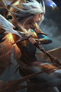 The Angel Kayle League Of Legends (360x640) Resolution Wallpaper