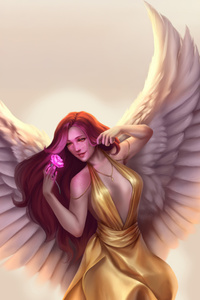 The Angel Wings Of Beauty (800x1280) Resolution Wallpaper