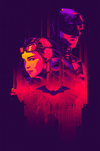 The Batman And Catwoman Complicated Affair (320x480) Resolution Wallpaper