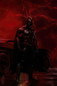 The Batman Batmobile Legacy (2160x3840) Resolution Wallpaper