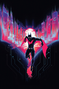The Batman Beyond Art 5k (240x400) Resolution Wallpaper