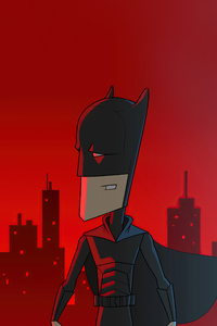 320x568 The Batman Character Digital Illustration
