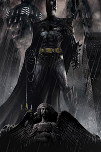 The Batman Dark Concept (1080x2160) Resolution Wallpaper