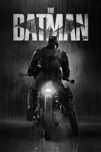 The Batman Dc Monochrome Poster 4k