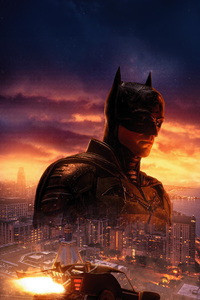 The Batman Gotham City 5k (1080x2160) Resolution Wallpaper
