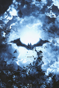 2160x3840 The Batman Logo 2021