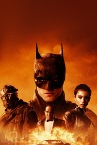 240x320 The Batman Movie Poster Art 5k