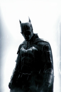 The Batman Protector Of Night Sky (320x480) Resolution Wallpaper
