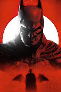 The Batman Pursuit Across Gotham (320x568) Resolution Wallpaper