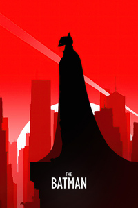 The Batman Red Background