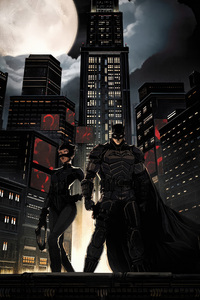 The Batman Rising Beyond Shadows (480x854) Resolution Wallpaper