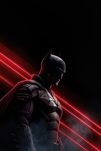 The Batman Silent Watcher In The Night (360x640) Resolution Wallpaper