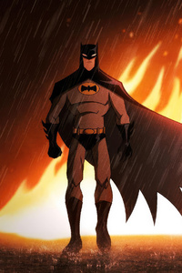 The Batman Sketch Art (1125x2436) Resolution Wallpaper