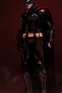 1440x2960 The Batman Suit Robert Pattinson 4k