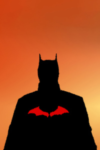 640x1136 The Batman Sunset Minimal 5k