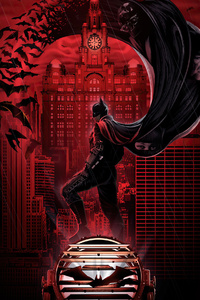 The Batman Supreme In Gotham (640x1136) Resolution Wallpaper