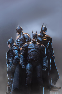 The Batman Verse (2160x3840) Resolution Wallpaper