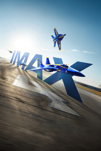 The Blue Angels Imax Poster (360x640) Resolution Wallpaper