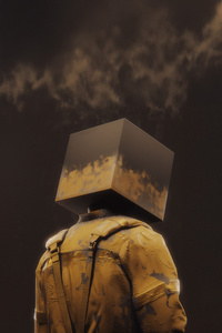 The Box Head (320x568) Resolution Wallpaper