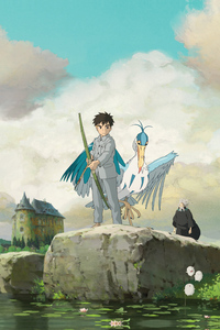The Boy And The Heron (540x960) Resolution Wallpaper