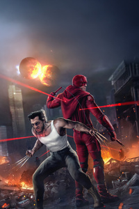 The Cavillrine X Daredevil (1080x2160) Resolution Wallpaper