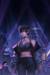 The Cyberpunk Queen (320x480) Resolution Wallpaper