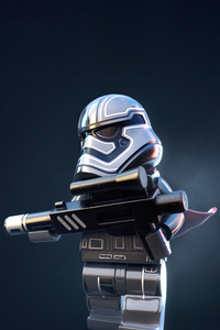1440x2960 The Dark Side Lego Stormtrooper