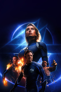 The Fantastic Four 2025 Movie (1080x2160) Resolution Wallpaper